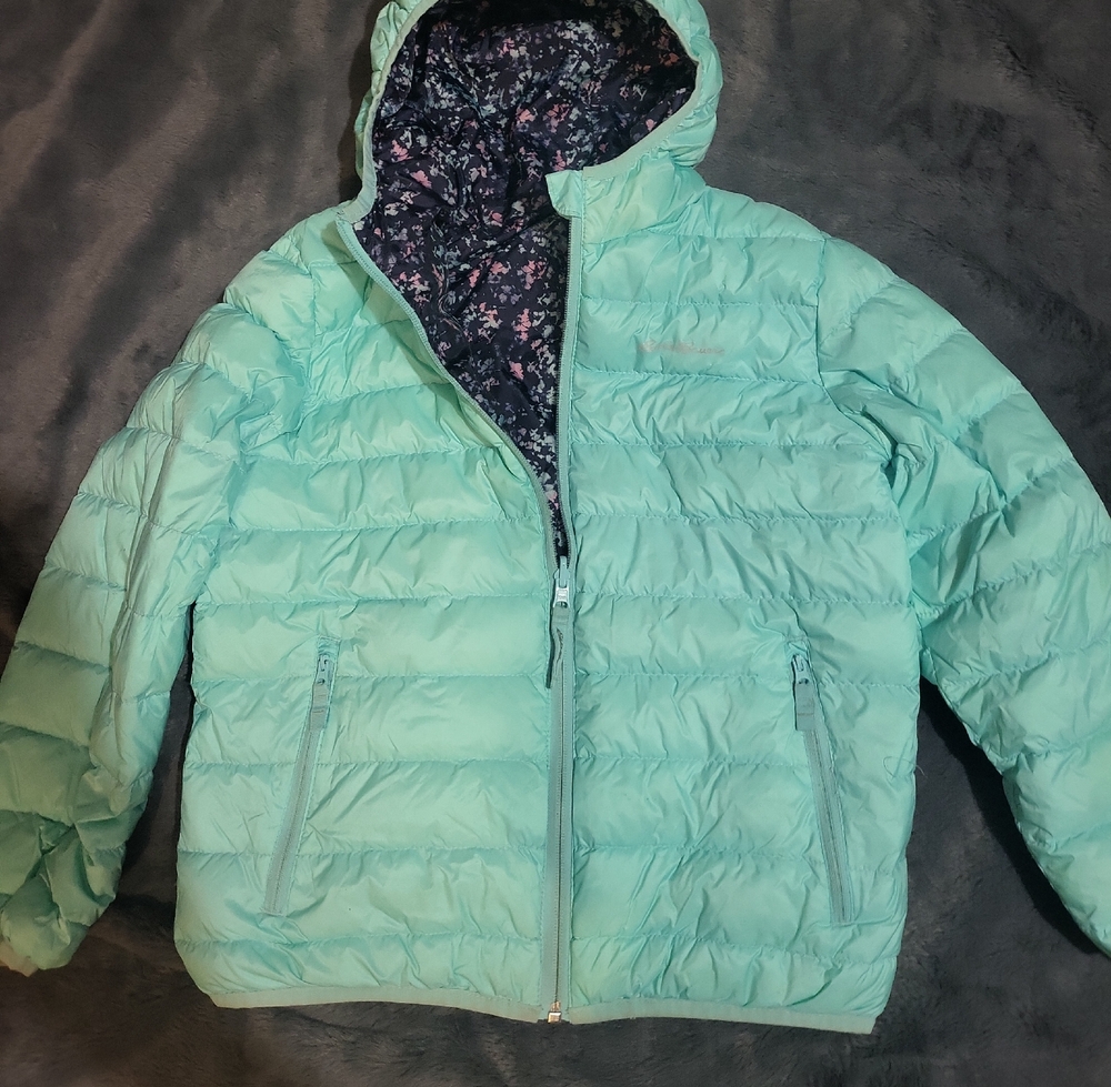 Eddie Bauer Kids Light Green Puffer Jacket
